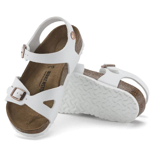 BIRKENSTOCK RIO KIDS BIRKO FLOR 112 pelle+bianco 1024374