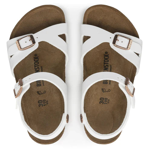 BIRKENSTOCK RIO KIDS BIRKO FLOR 112 pelle+bianco 1024374