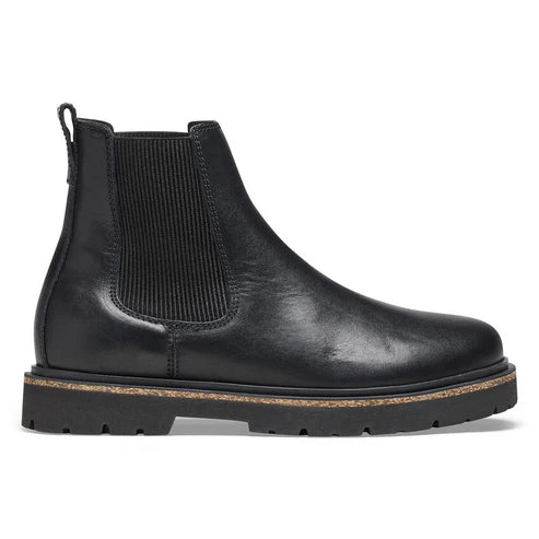 BIRKENSTOCK HIGHWOOD SLIP ON WOMEN LEATHER 111 pelle+nero 1025781