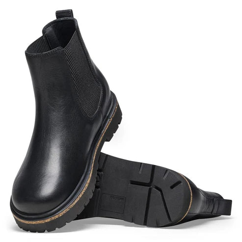 BIRKENSTOCK HIGHWOOD SLIP ON WOMEN LEATHER 111 pelle+nero 1025781