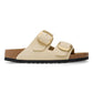 BIRKENSTOCK ARIZONA BIG BUCKLE NUBUCK LEATHER 1026585 ECRU