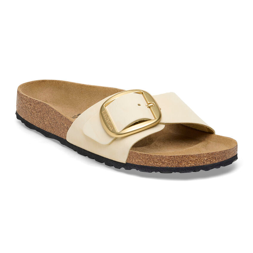 BIRKENSTOCK MADRID BIG BUCKLE NUBUCK LEATHER 1026604 ECRU