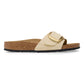 BIRKENSTOCK MADRID BIG BUCKLE NUBUCK LEATHER 1026604 ECRU