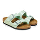 BIRKENSTOCK ARIZONA KIDS BIRKO FLOR - BIRKIBUC 1027132 SURF GREEN PATENT