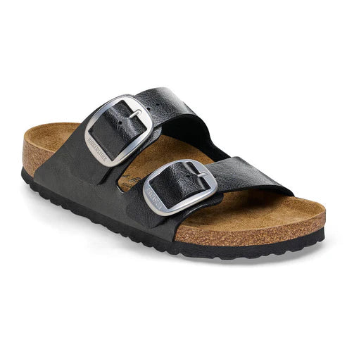 BIRKENSTOCK ARIZONA BIG BUCKLE BIRKO FLOR - BIRKIBUC 111 pelle+nero 1027413