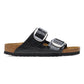 BIRKENSTOCK ARIZONA BIG BUCKLE BIRKO FLOR - BIRKIBUC 111 pelle+nero 1027413