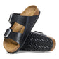 BIRKENSTOCK ARIZONA BIG BUCKLE BIRKO FLOR - BIRKIBUC 111 pelle+nero 1027413