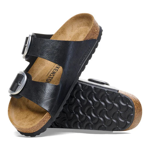 BIRKENSTOCK ARIZONA BIG BUCKLE BIRKO FLOR - BIRKIBUC 111 pelle+nero 1027413