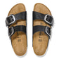 BIRKENSTOCK ARIZONA BIG BUCKLE BIRKO FLOR - BIRKIBUC 111 pelle+nero 1027413