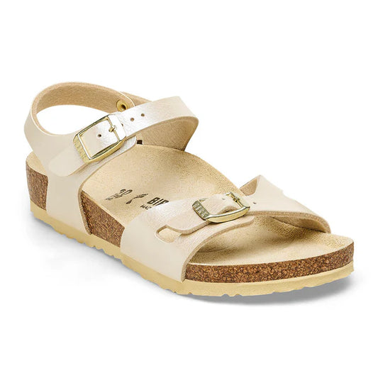 BIRKENSTOCK RIO KIDS BIRKO FLOR 112 pelle+bianco 1027418