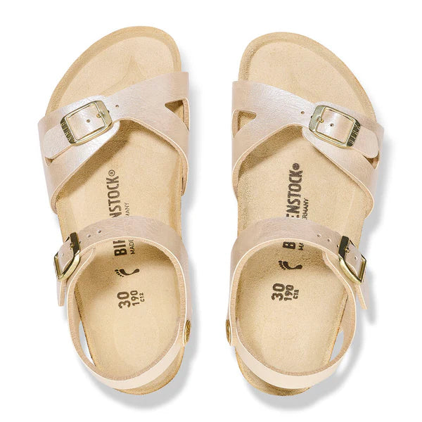 BIRKENSTOCK RIO KIDS BIRKO FLOR 112 pelle+bianco 1027418