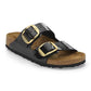 BIRKENSTOCK ARIZONA BIG BUCKLE BIRKO FLOR - BIRKIBUC 441 vern+nero 1027918