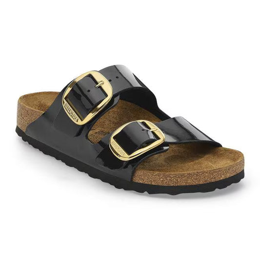 BIRKENSTOCK ARIZONA BIG BUCKLE BIRKO FLOR - BIRKIBUC 441 vern+nero 1027918