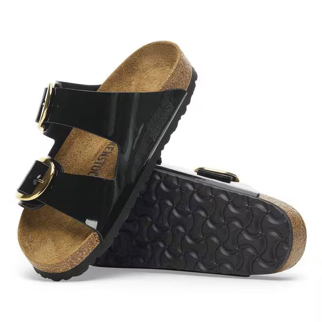 BIRKENSTOCK ARIZONA BIG BUCKLE BIRKO FLOR - BIRKIBUC 441 vern+nero 1027918