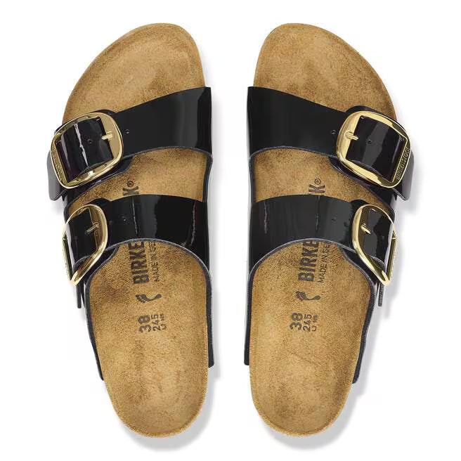BIRKENSTOCK ARIZONA BIG BUCKLE BIRKO FLOR - BIRKIBUC 441 vern+nero 1027918