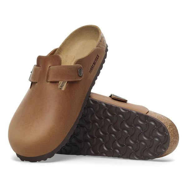 BIRKENSTOCK BOSTON OILED LEATHER 224 nabuk+cuoio 1028310