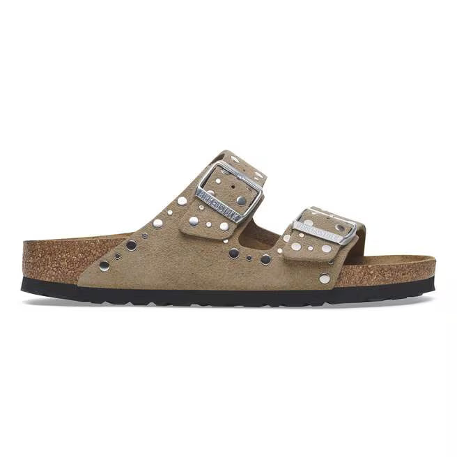 BIRKENSTOCK ARIZONA RIVET SUEDE LEATHER 333 scam+beige 1029390