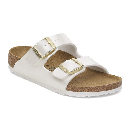 BIRKENSTOCK ARIZONA KIDS BIRKO FLOR - BIRKIBUC 112 pelle+bianco 1029456