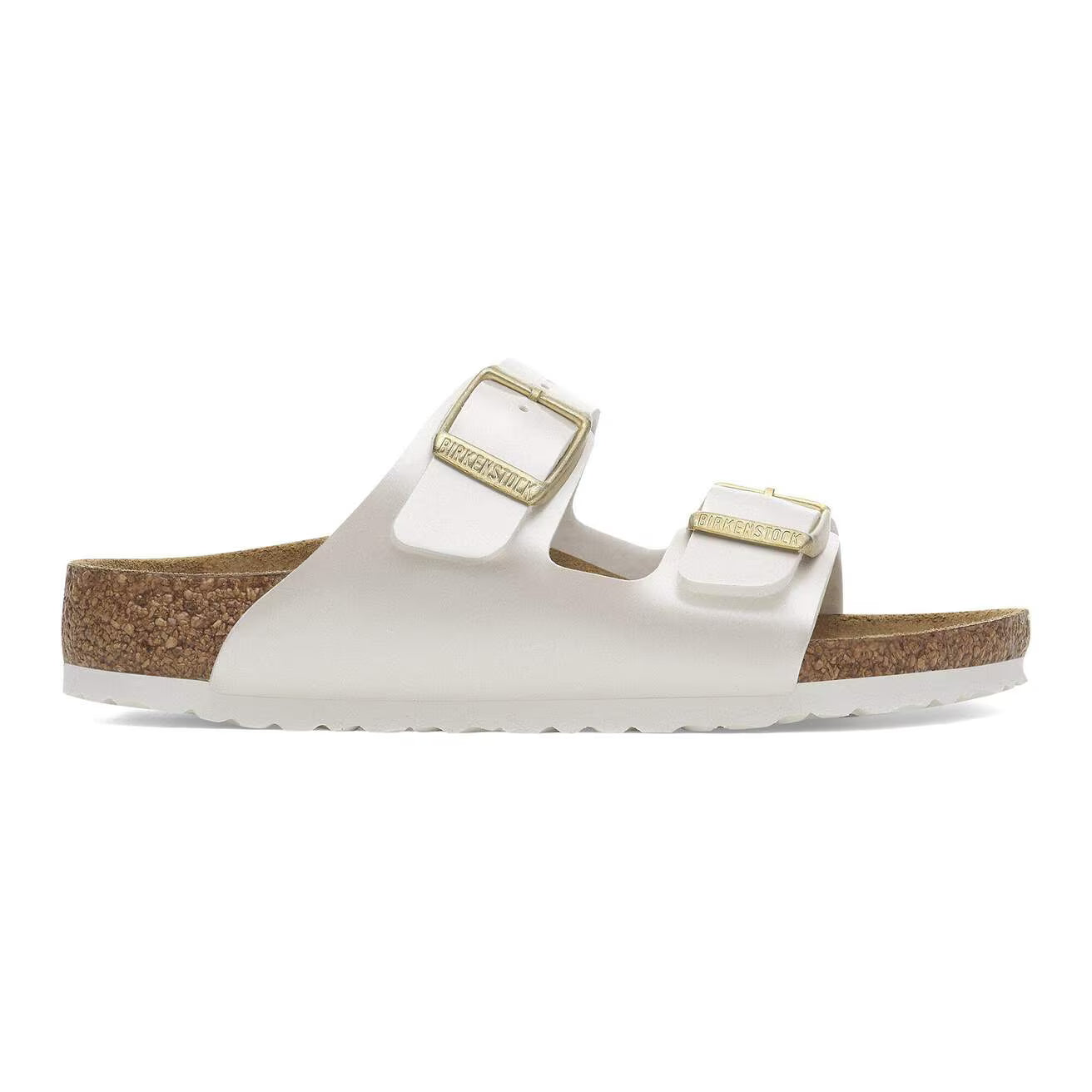 BIRKENSTOCK ARIZONA KIDS BIRKO FLOR - BIRKIBUC 112 pelle+bianco 1029456