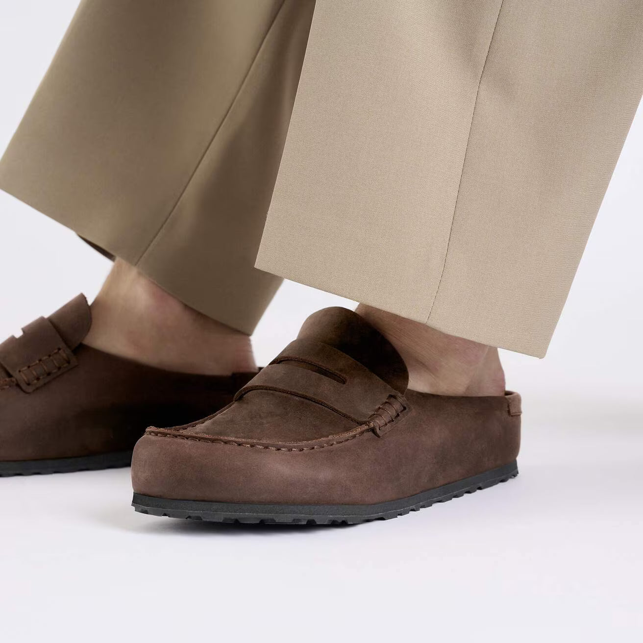 BIRKENSTOCK NAPLES WRAPPED SUEDE LEATHER - OILED LEATHER 224 nabuk+marr 1029700