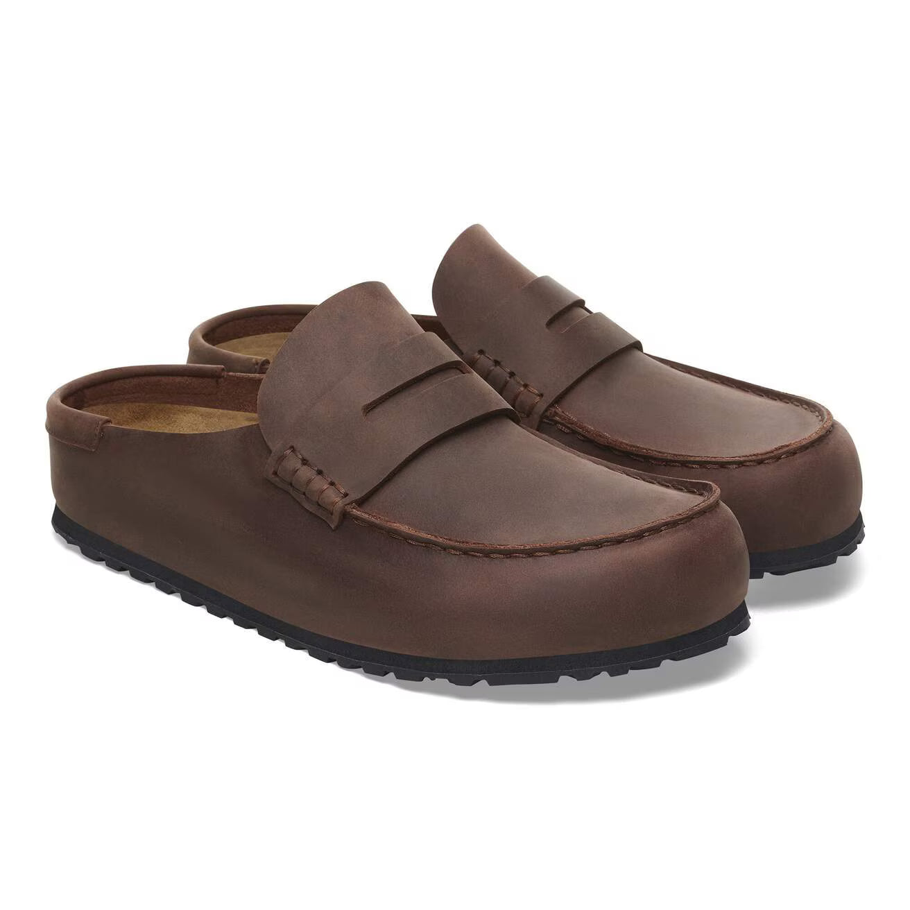 BIRKENSTOCK NAPLES WRAPPED SUEDE LEATHER - OILED LEATHER 224 nabuk+marr 1029700
