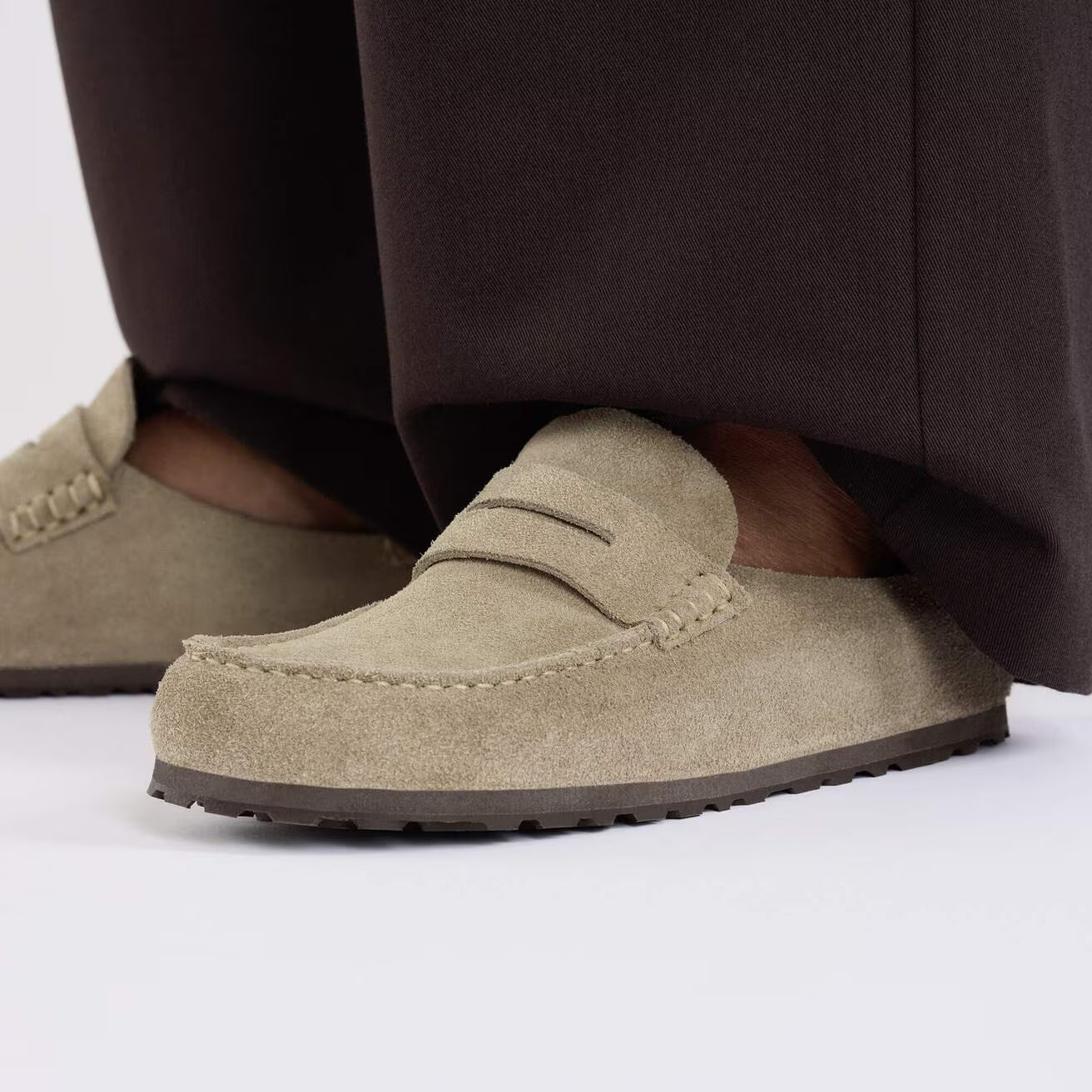 BIRKENSTOCK NAPLES WRAPPED SUEDE LEATHER - OILED LEATHER 333 scam+beige 1029710