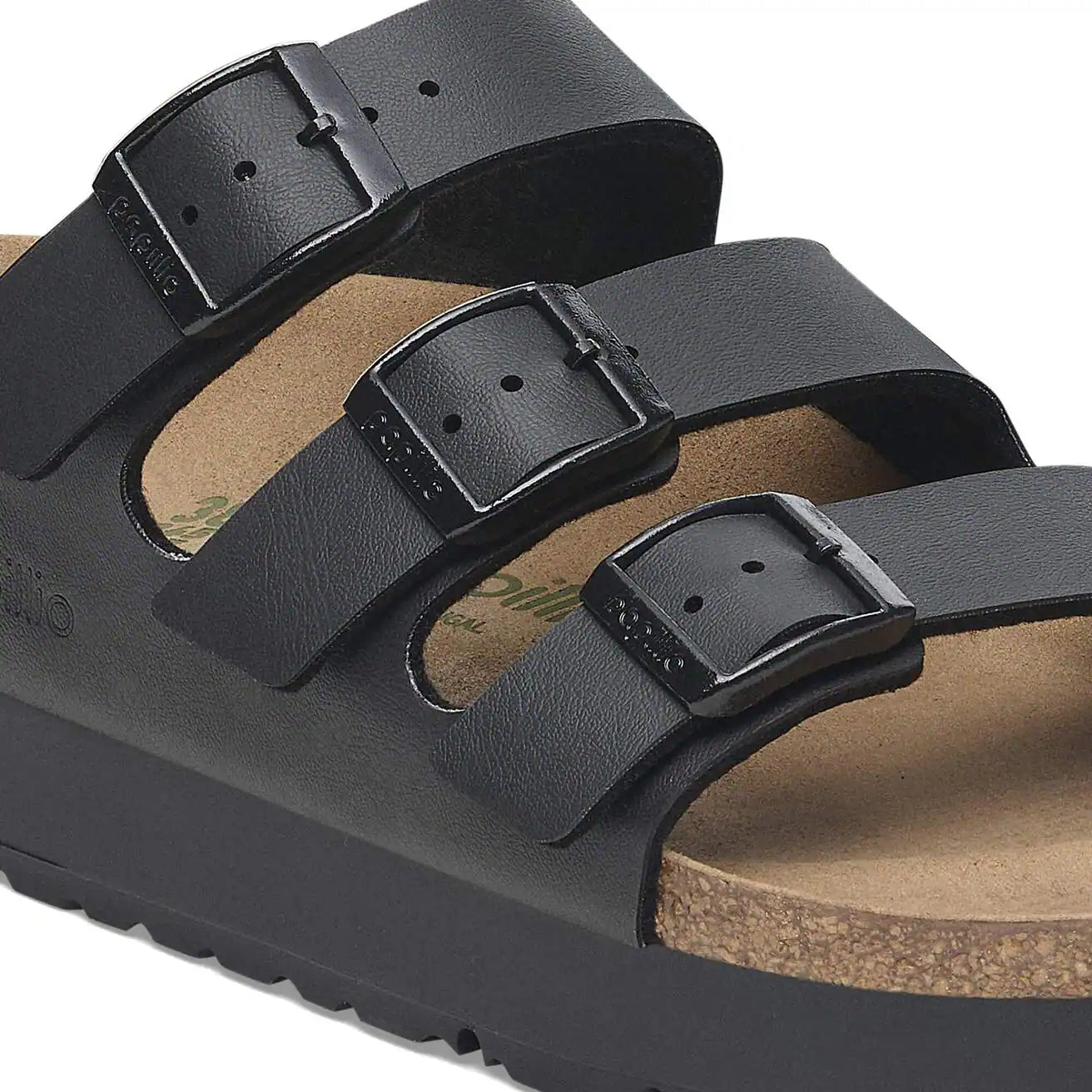 BIRKENSTOCK FLORIDA III PLATFORM BIRKO FLOR - BIRKOBUC 111 pelle+nero 1029737