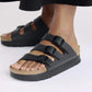 BIRKENSTOCK FLORIDA III PLATFORM BIRKO FLOR - BIRKOBUC 111 pelle+nero 1029737