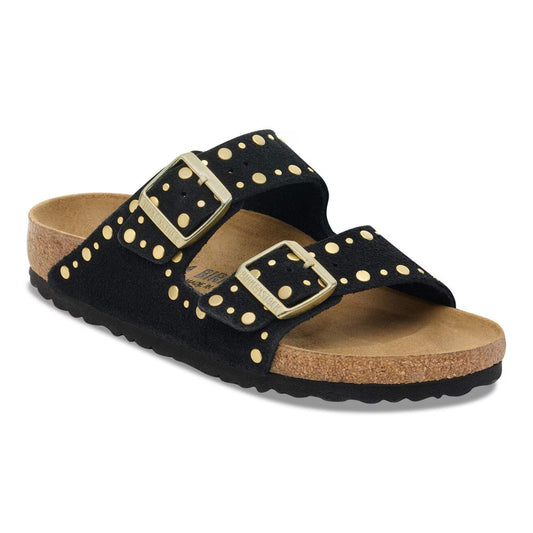 BIRKENSTOCK ARIZONA RIVET SUEDE LEATHER 331 scam+nero 1030348