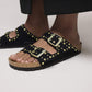 BIRKENSTOCK ARIZONA RIVET SUEDE LEATHER 331 scam+nero 1030348