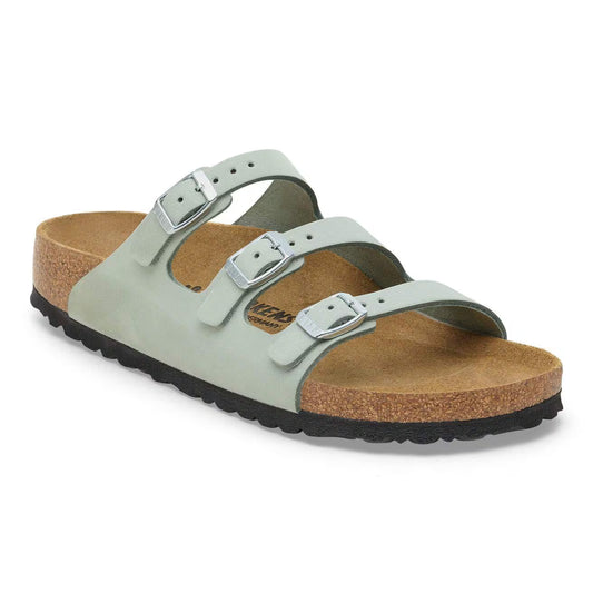 BIRKENSTOCK FLORIDA NUBUCK LEATHER 228 nabuk+verde 1030319