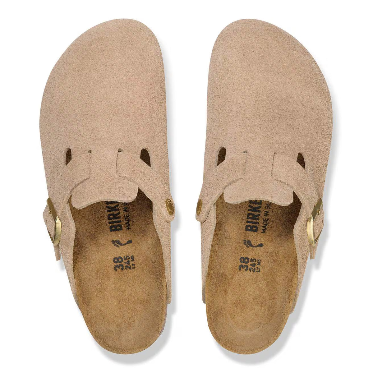 BIRKENSTOCK BOSTON SUEDE 333 scam+beige 1030883