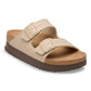 BIRKENSTOCK ARIZONA PLATFORM VEGAN BIRKO FLOR 113 pelle+beige 1031261