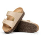 BIRKENSTOCK ARIZONA PLATFORM VEGAN BIRKO FLOR 113 pelle+beige 1031261