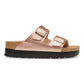 BIRKENSTOCK ARIZONA PLATFORM VEGAN BIRKO FLOR 118 pelle+rame 1031270