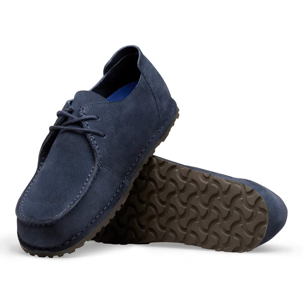 BIRKENSTOCK UTTI LACE SUEDE LEATHER - NATURAL LEATHER 335 scam+blu 1031468