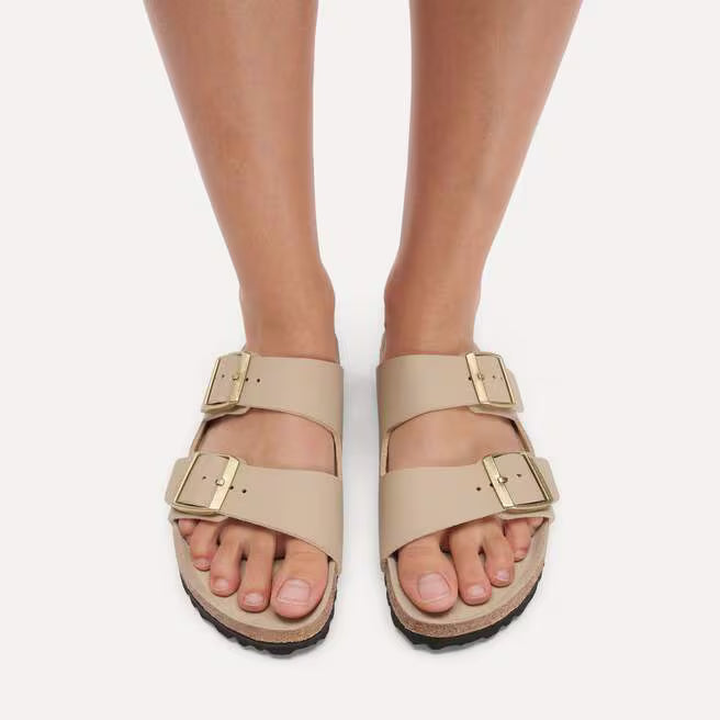 BIRKENSTOCK ARIZONA TRIPLES BIRKO FLOR 113 pelle+beige 1031438