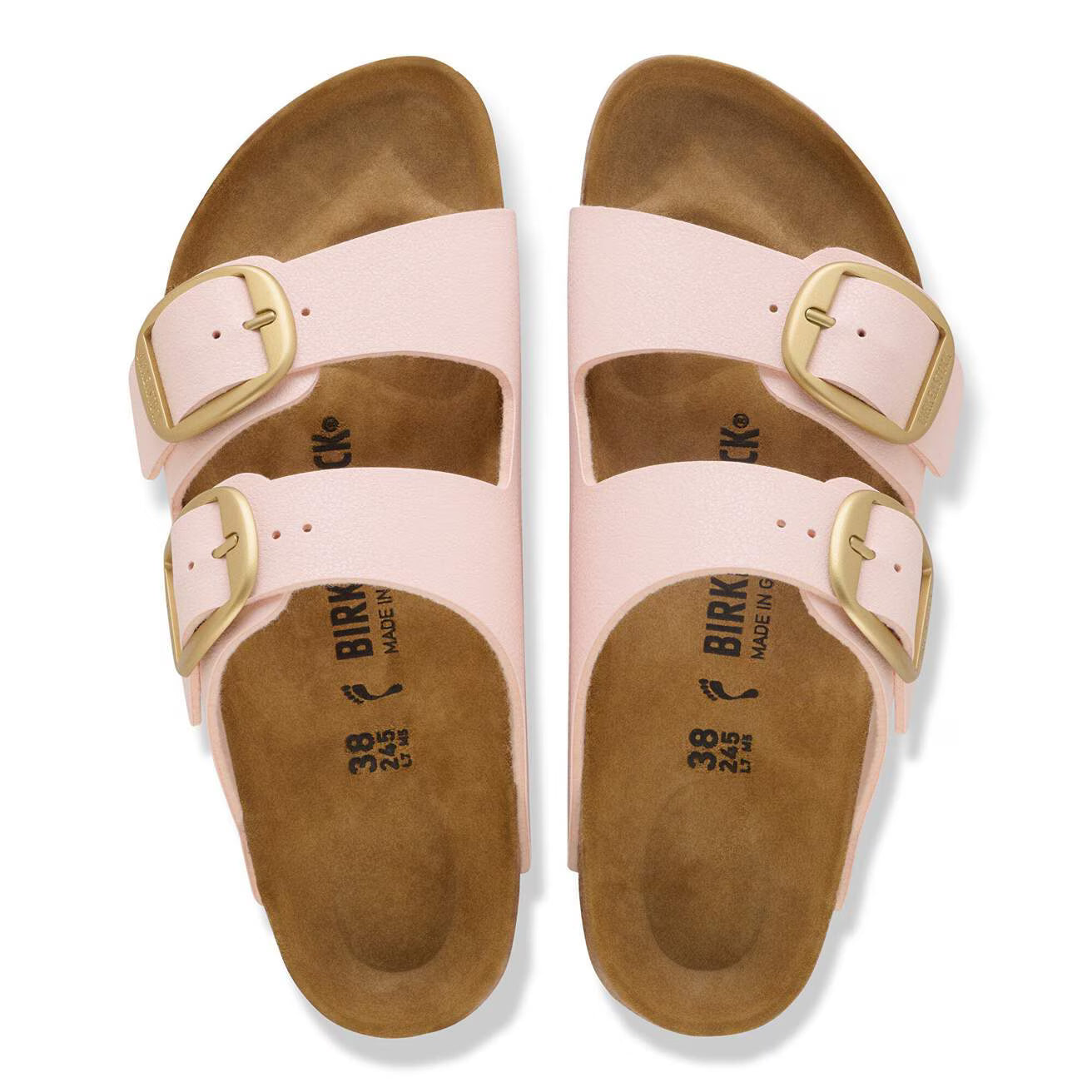 BIRKENSTOCK ARIZONA BIG BUCKLE BIRKO FLOR - BIRKIBUC 228 nabuk+rosa 1031566