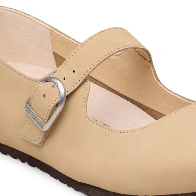 BIRKENSTOCK SANTA CLARITA S NUBUCK - NATURAL LEATHER 223 nabuk+beige 1031613