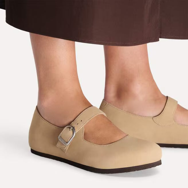BIRKENSTOCK SANTA CLARITA S NUBUCK - NATURAL LEATHER 223 nabuk+beige 1031613