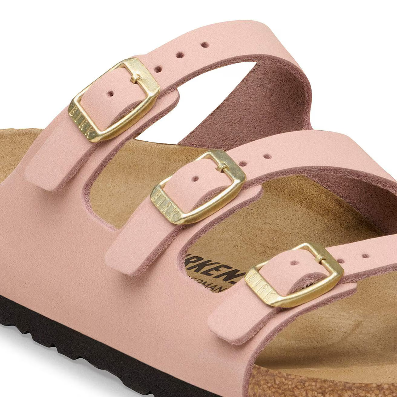 BIRKENSTOCK FLORIDA III PLATFORM BIRKO FLOR - BIRKOBUC 228 nabuk+rosa 1031813