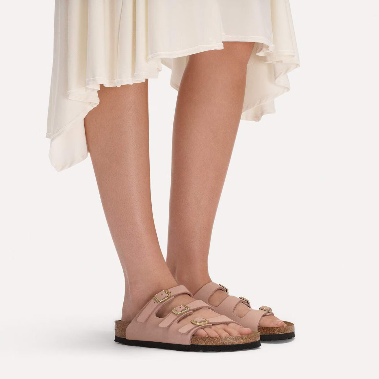 BIRKENSTOCK FLORIDA III PLATFORM BIRKO FLOR - BIRKOBUC 228 nabuk+rosa 1031813