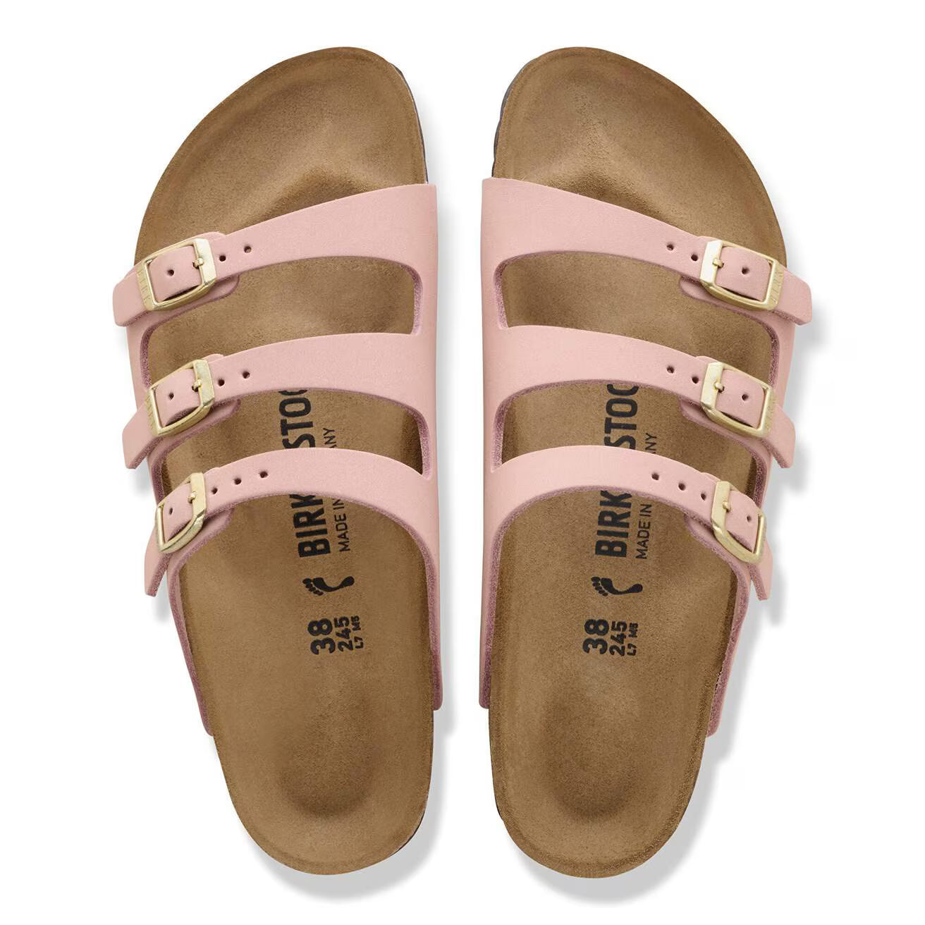 BIRKENSTOCK FLORIDA III PLATFORM BIRKO FLOR - BIRKOBUC 228 nabuk+rosa 1031813