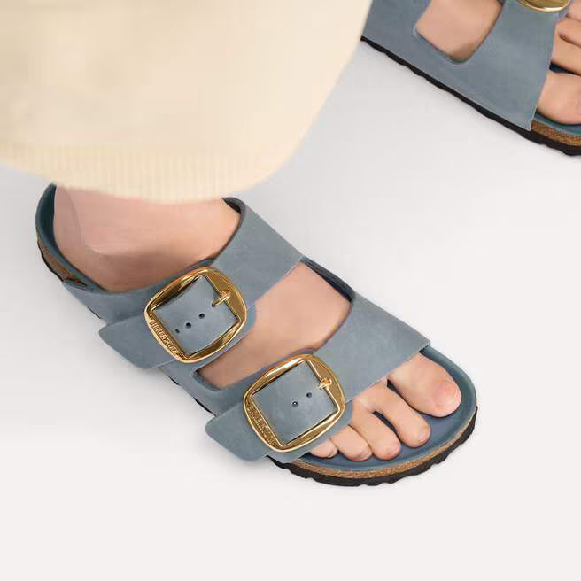 BIRKENSTOCK ARIZONA BIG BUCKLE OILED LEATHER 118 pelle+grigio 1032071