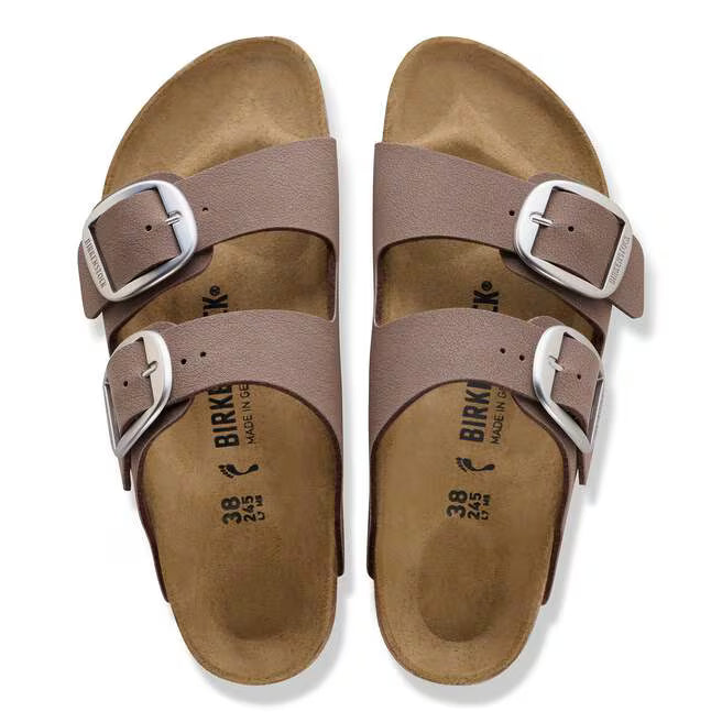 BIRKENSTOCK ARIZONA BIG BUCKLE BIRKO FLOR - BIRKIBUC 224 nabuk+moro 1032081