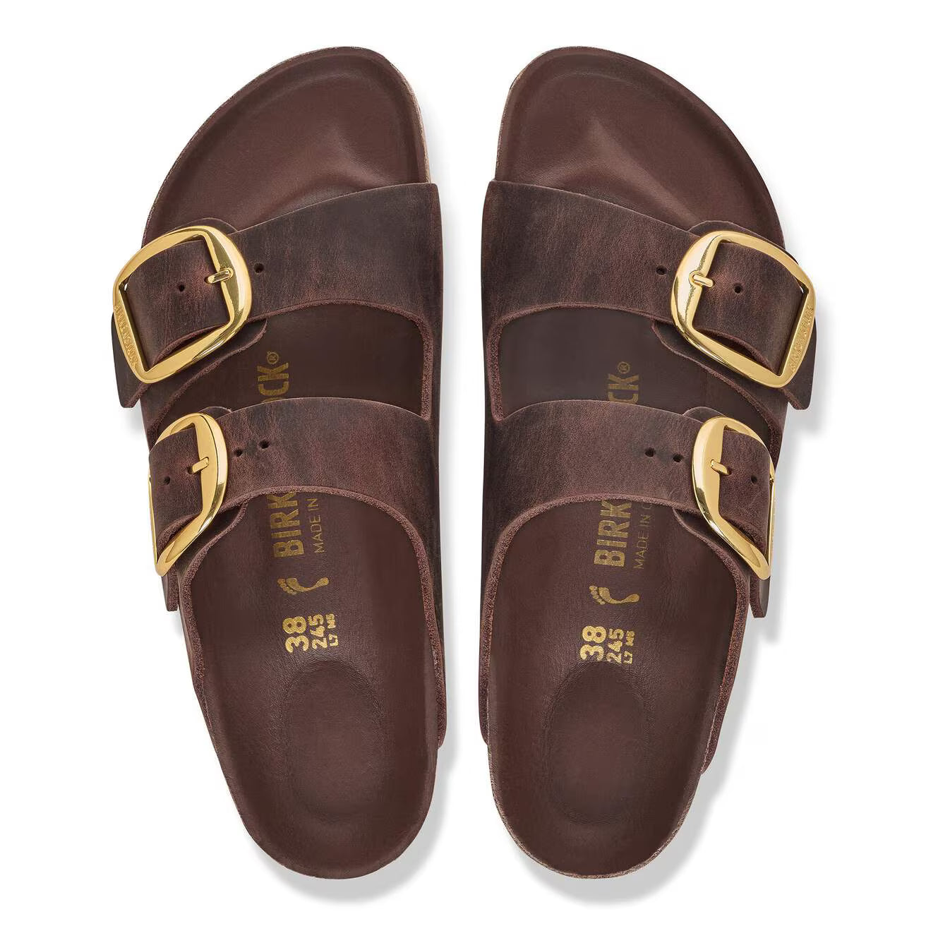 BIRKENSTOCK ARIZONA BIG BUCKLE HEX OILED LEATHER 224 nabuk+moro 1032916