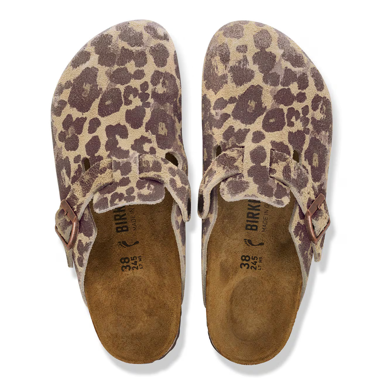BIRKENSTOCK BOSTON LEO SUEDE LEATHER 664 stamp+marr 1033324
