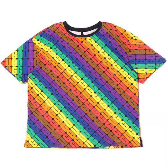 UGG 1131072 TONI OVERSIZED TEE PRIDE RAINBOW LOGO RAINBOW LOGO