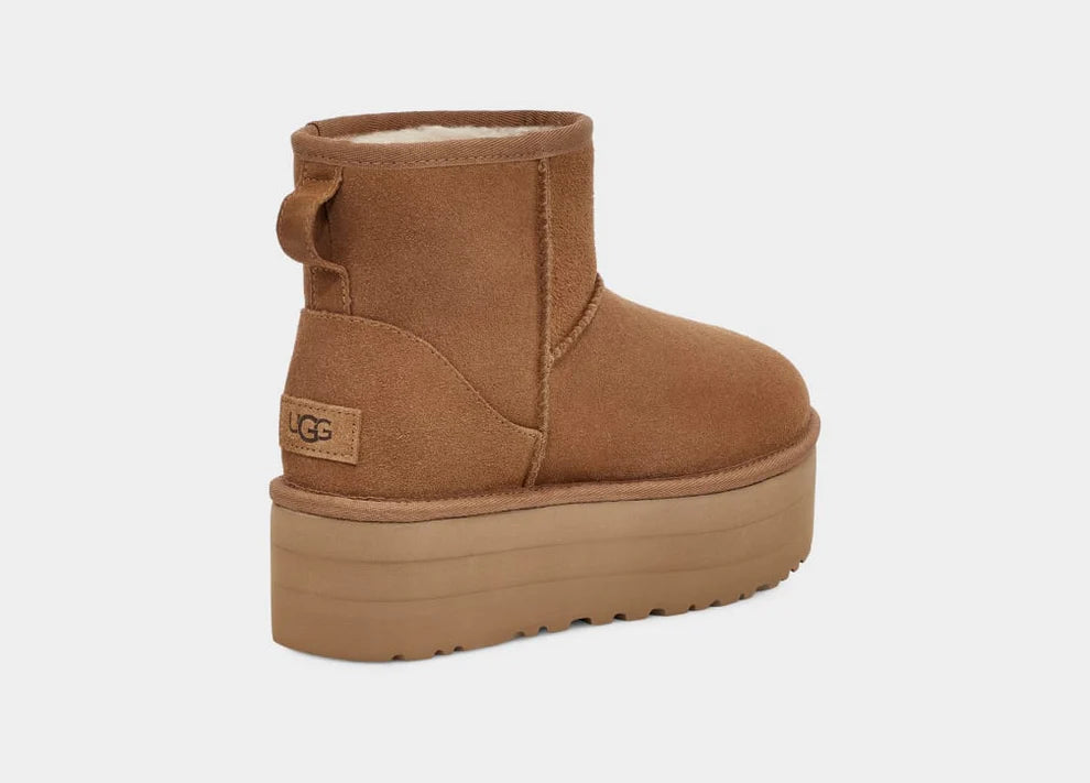 UGG 1134991W MINI CLASSIC PLATFORM 334 scam+cuoio CHESTNUT