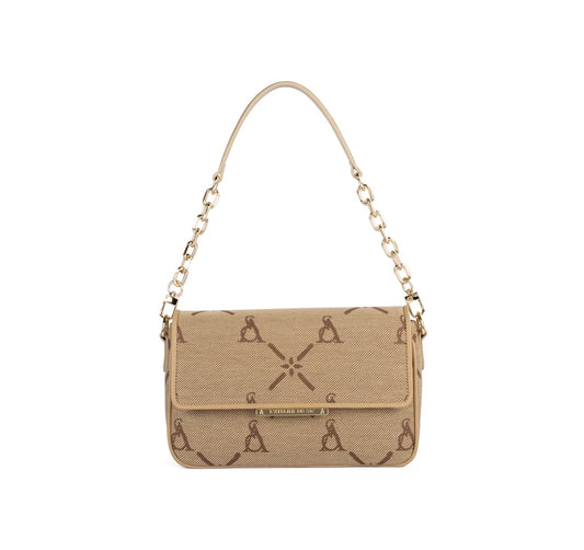 L ATELIER DU SAC ESTHER SHOULDER BAG 773 tela+beige 19250